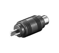 Goobay - Set di 2 adattatori audio altoparlante Din maschio - RCA femmina