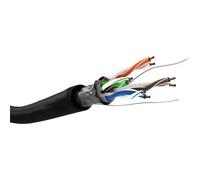 Goobay Cavo di rete 57295 Cat.5e F/UTP per esterni 100 m Nero