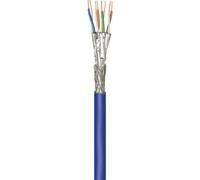 Goobay Matassa S/FTP Cavo Cat.7 Rame 100m Rigido PIMF Blu