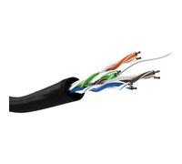 Goobay Matassa U/UTP Cavo Cat.5E CCA 100m Flessibile da Esterno Nero