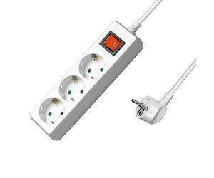 Goobay Multipresa 3 Posti Schuko con Interruttore e Cavo 1,5m