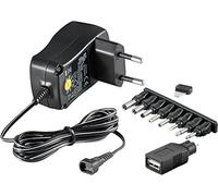 Goobay NTS 600 EuP MW 3N06GS Black power adapter/inverter - Power Adapters & Inverters (12 V, 600 mAh, Black, 109 g)