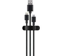 GOOBAY ORGANIZADOR DE CABLES 3 RANURAS, 3 PIEZAS NEGRO 70685