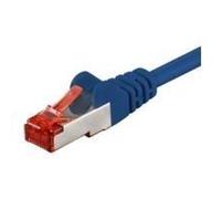 Goobay 68276 CAT 6 Cavo Patch, Rete S/FTP (PiMF), Blu, 50m Length