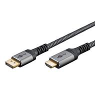 Goobay Plus DisplayPort> HDMI Adapterkabel 4K a 60Hz grau Cavo 65269