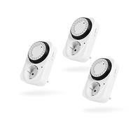 Goobay - Presa con timer analogico Juego de 3 unidades