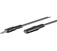 Cavo audio stereo Goobay Jack 3,5 maschio/femmina 3 m Nero