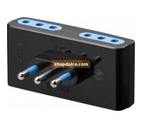 Goobay Quadrupla Elettrica Adattatore Spina 10A A 4 Prese Nera 10249