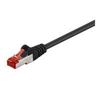 goobay Radiostore - Cavo patch CAT 6, S/FTP (PiMF), lunghezza 10 m, colore: Nero