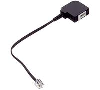 Goobay RJ-11/TAE F Adapter RJ-11 M TAE F FM Nero
