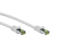 Goobay RJ45 Patchkabel mit CAT 8.1 S/FTP Rohkabel 15m, weiß
