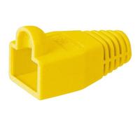 Goobay RJ45 Protettore per connettori Giallo Confezione da 10 unità