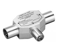 Goobay Sdoppiatore per Antenna RF 2 Femmina/Maschio 9.5 mm