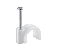Goobay Set 100 Grapillon per Cavo Tondo 7mm Bianco