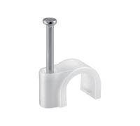 Goobay Set 100 Grapillon per Cavo Tondo 8mm Bianco