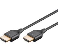 goobay Slim High Speed HDMI Cable with Ethernet, 3 Metres / 4K (3840 x 2160) UHD
