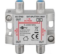 Goobay Splitter 3 vie per satellite 100 db, 1750 Mhz