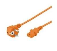 goobay StrÃ¸m IEC 60320 C13 StrÃ¸m CEE 7/7 (male) Orange 3m StrÃ¸mkabel NEW
