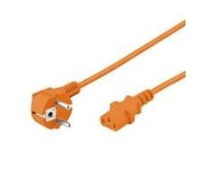 goobay StrÃ¸m IEC 60320 C13 StrÃ¸m CEE 7/7 (male) Orange 3m StrÃ¸mkabel NEW