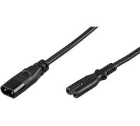 goobay StrÃ¸m IEC 60320 C7 StrÃ¸m IEC 60320 C8 Sort 2m ForlÃ¦ngerkabel til strÃ¸m NEW