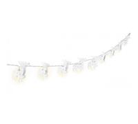 Goobay Luci stringa 10 LED Renna IP20 bianco caldo a batteria con timer