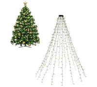 Goobay Catena Luminosa 400 Luci LED IP44 Bianco Caldo per Albero con Anello