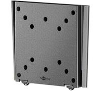 goobay Supporto da parete universale piatto per TV, per monitor/max. 30 kg/18 mm, distanza dalla parete/monitor da 13 - 27 pollici, fino a VESA 100 x 100 mm, adatto per camper / 74414