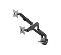 goobay Supporto doppio monitor con molla a gas per monitor da 17 a 32 pollici (4