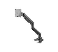goobay Supporto per monitor con molla a gas per schermi XL da 17 a 49 pollici (43-124 cm), max. 20 kg, monitor da gioco e curvo, VESA 75/100 mm, nero 74416