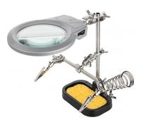 GOOBAY 51226 - Portapiastrina, con lente d'ingrandimento a LED, con supporto, m