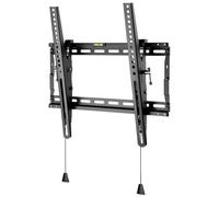 Goobay 49909 - Supporto da parete per TV Pro TILT (M) da 32" a 55" (81-140 cm), 70 kg, inclinabile, spostamento laterale, colore: Nero
