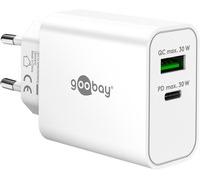 Goobay USB-C PD GaN Dual-Schnelladegerät 30 W white Caricabatteria 75336