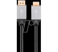 goobay Videokabel DisplayPort / HDMI 1m Sort NEW