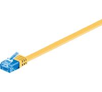 Goobay Wentronic - Cavo patch - RJ -45 (M) a RJ -45 (M) - 3.0m - UTP - Cat 6A - Abatte, piatto - Giallo (96329) NEW