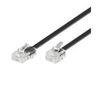 goobay Western cable 10m Telefon-/netvÃ¦rkskabel Sort NEW