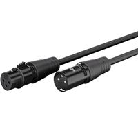 goobay XLR maschio 3 pin a XLR femmina 5 m - cavo microfono e audio simmetrico, per microfono, mixer, interfaccia audio, DJ e attrezzature da studio - 80039