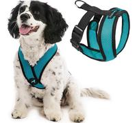 Gooby Comfort X Pettorina per cani di taglia piccola e media, turchese, M, struttura brevettata anti-soffocamento X Frame, anti-tiro, per interni ed esterni