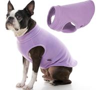 GOOBY Gilet in pile elasticizzato per cani di piccola taglia - Lavanda, grande - caldo pullover in pile - abbigliamento invernale per cani di piccola taglia - per cani di taglia piccola - per cani di taglia piccola - per cani di taglia grande