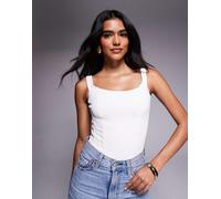 Good American - Body modellante stile corsetto bianco-Nero XS