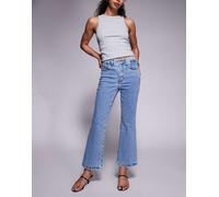 Good American - Good Legs - Jeans corti bootcut a zampa lavaggio azzurro-Blu 48