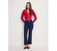 Good American - Good Legs - Jeans corti bootcut in puro cotone lavaggio blu scuro 30