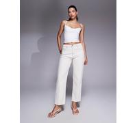 Good American - Good Standard - Jeans dritti color perla-Bianco 44