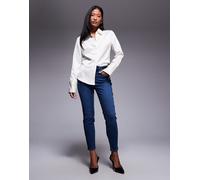 Good American Petite - Jeans skinny lavaggio blu medio 42