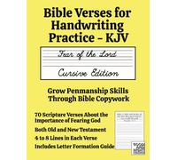 Good And Right Publishing Laura Bible Verses for Handwriting Practi (Tascabile)