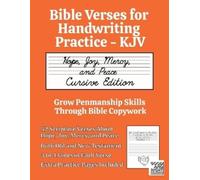 Good And Right Publishing Laura Bible Verses for Handwriting Practi (Tascabile)