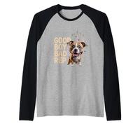 "Good Boy Bad Rep" Pitbull lover, bully breed, dog owner Maglia con Maniche Raglan
