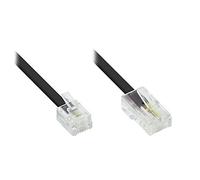 Good Connections Accessori Marca Modello DSL Modem Kabel RJ11 / RJ45, Schwarz, 3 m