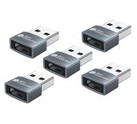 Good Connections Adattatore USB 2.0 maschio A a USB-C™, alloggiamento in alluminio, grigio, set da 5