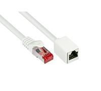 GC 8063VR-100W - Prolunga per cavo patch, Cat.6, bianca, 10 m