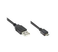 Good Connections Cavo di collegamento USB 2.0 maschio A a maschio Micro B, nero, 0,6 m